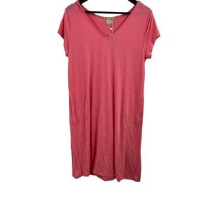 Ink & Ivy Pink Short Sleeve‎ Sleep Tee Large New